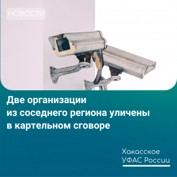 Хакасское УФАС России уличило две организации в картельном сговоре