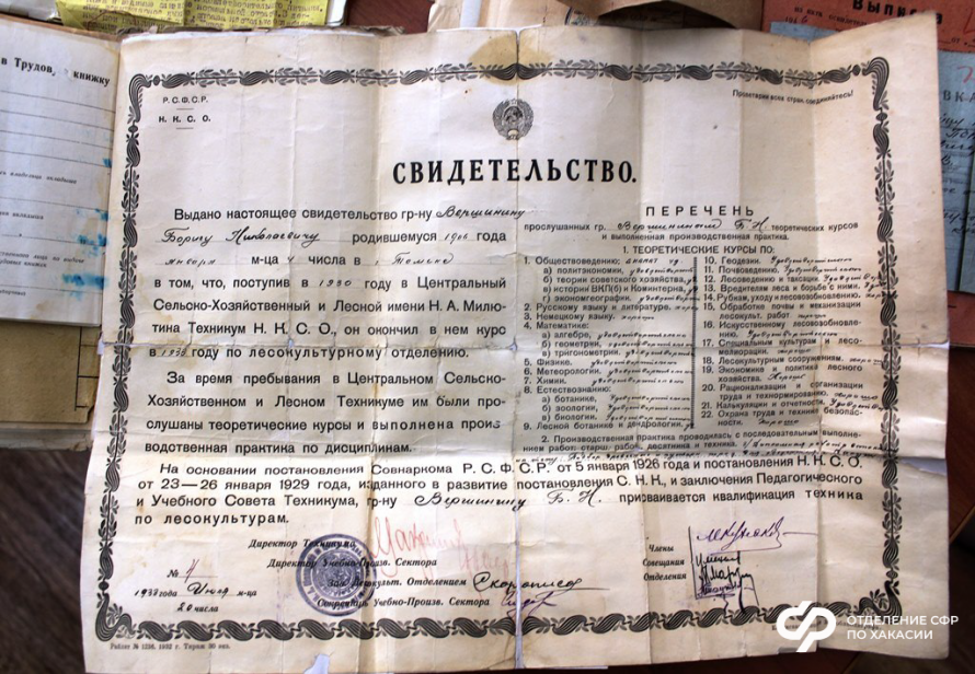 Отделение СФР по Хакасии передало в Национальный архив республики более 1000 пенсионных дел ветеранов Великой Отечественной войны